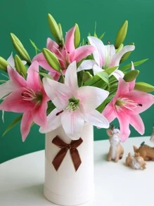 1 hoa huệ nhân tạo - Màu Hồng Tươi - Xem 3