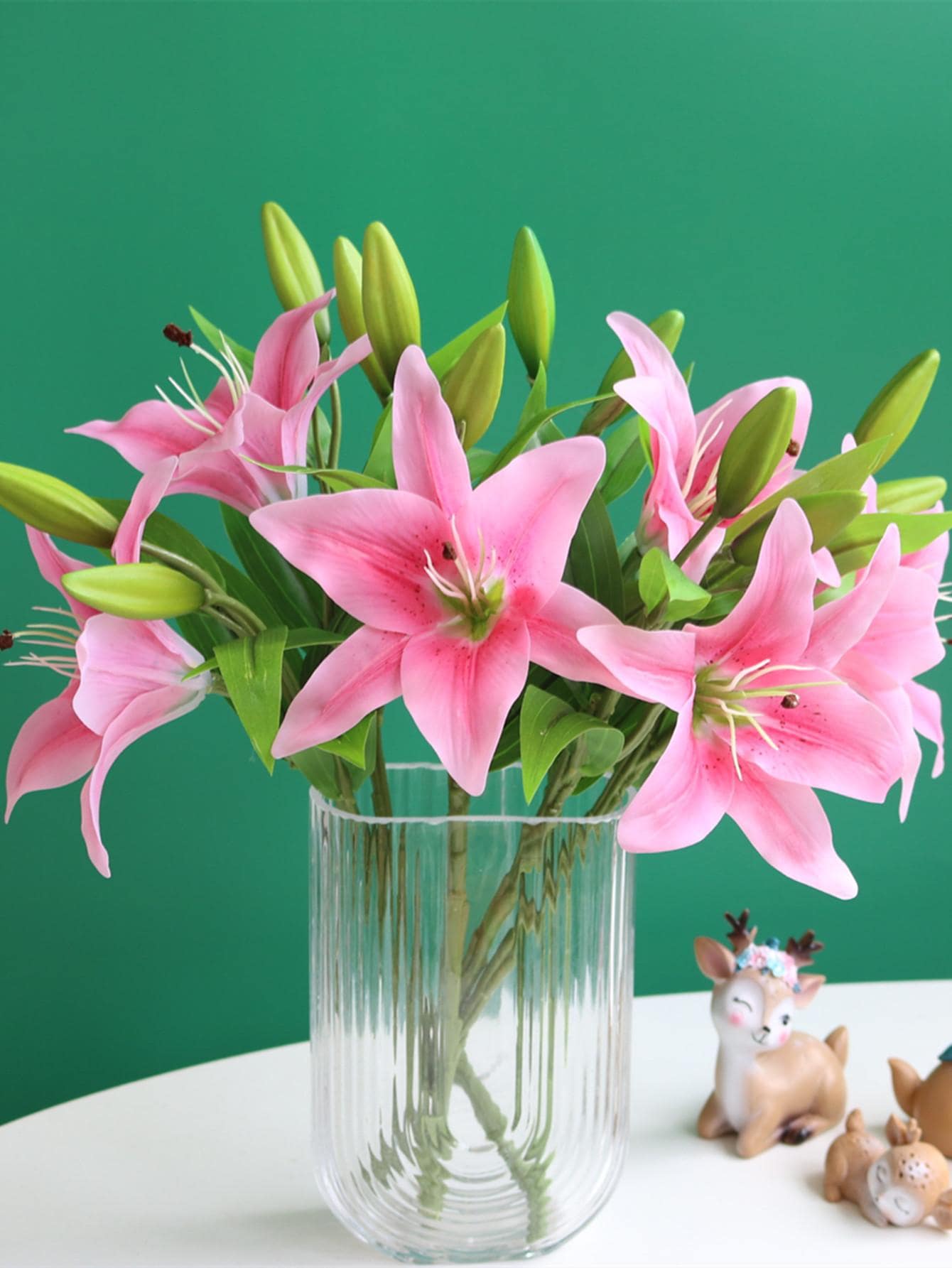 1 hoa huệ nhân tạo - Màu Hồng Tươi - Xem 1