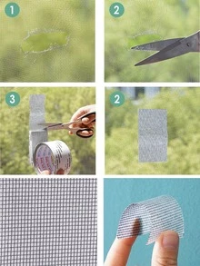 Băng keo sửa chữa cửa sổ màn hình 1 cuộn - màu đen - Xem 2