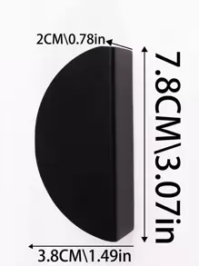 Tay nắm hợp kim nhôm hình bán nguyệt hiện đại cho ngăn kéo, tủ quần áo, cửa tủ, tủ bếp, tủ giày, bàn trang điểm, tay nắm nội thất kiểu Mỹ 1 cái, có ốc vít - màu đen - Xem 3