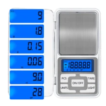 1pc ABS Electronic Scale, Daily Silver Portable Digital Scale For Kitchen - Grey - View 10