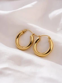 極簡圓耳環 - 項圈耳環 - 查看 6