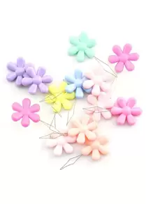 10入組花朵設計隨機穿針機 - 彩色 - 查看 1