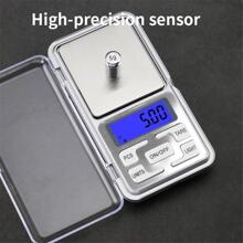 1pc ABS Electronic Scale, Daily Silver Portable Digital Scale For Kitchen - Grey - View 1
