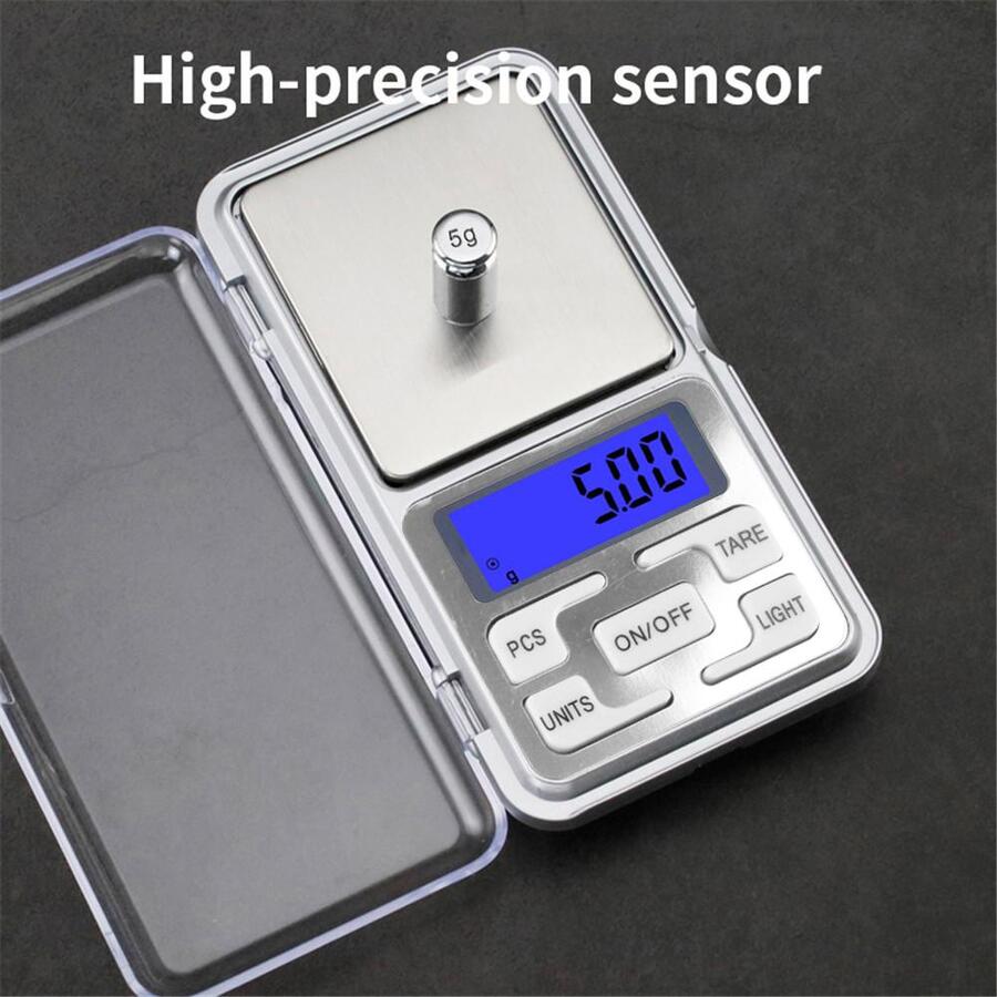 1pc ABS Electronic Scale, Daily Silver Portable Digital Scale For Kitchen - Grey - View 1