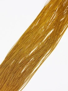 1pc Women Solid Casual Hair Braiding Thread For Daily Life - Gold - View 3