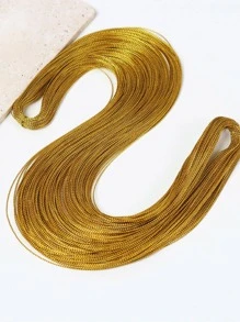 1pc Women Solid Casual Hair Braiding Thread For Daily Life - Gold - View 4