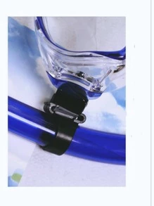 1pc Letter Graphic PVC Diving Breathing Tube - Mint Blue - View 3