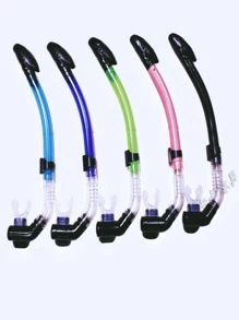 1pc Letter Graphic PVC Diving Breathing Tube - Mint Blue - View 4