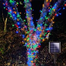 戶外太陽能燈串,8 種照明模式,led,非常適合聖誕節、露營、帳篷、花園、防水 - 彩色 - 查看 2