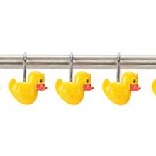 12 piezas Gancho para cortina de ducha con diseño de pato - Multicolor - Ver 1