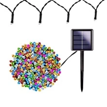 戶外太陽能燈串,8 種照明模式,led,非常適合聖誕節、露營、帳篷、花園、防水 - 彩色 - 查看 6