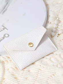 荔枝纹压花经典翻盖 PU 优雅轻便便携卡证件卡白领人士女士适用节日适用周年纪念适用生日礼物礼品配件礼品休闲卡夹卡夹钱包名片夹信用卡夹卡夹女士女士迷你钱包卡片钱包返校用品