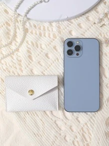 荔枝纹压花经典翻盖 PU 优雅轻便便携卡证件卡白领人士女士适用节日适用周年纪念适用生日礼物礼品配件礼品休闲卡夹卡夹钱包名片夹信用卡夹卡夹女士女士迷你钱包卡片钱包返校用品