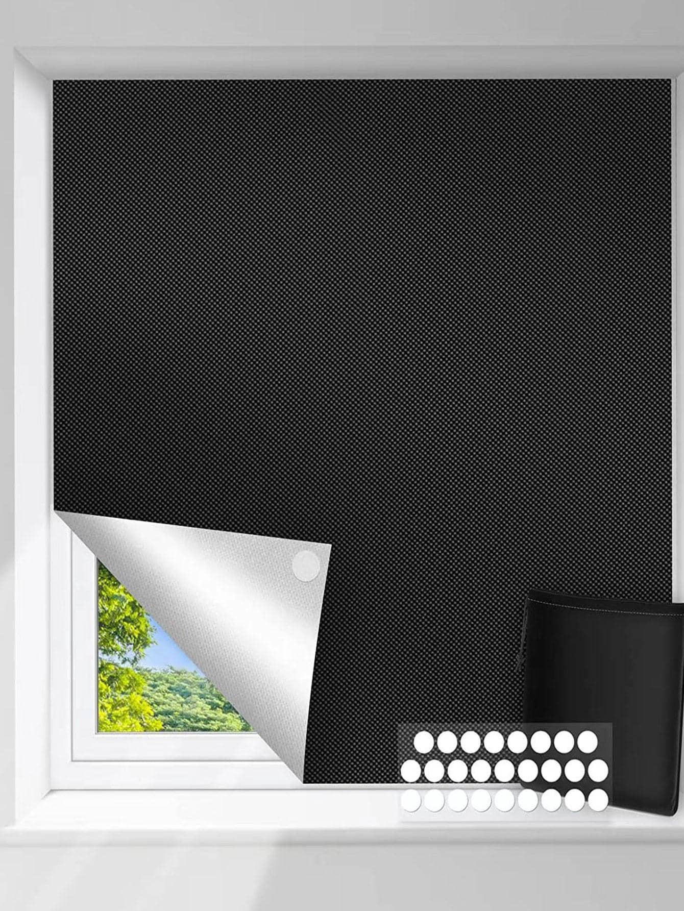 窗簾 - 黑色 - 查看 1