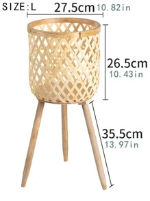 1pc Bamboo Nursery Pot - Apricot - View 10