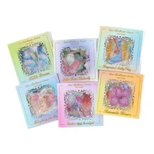 20pcs Holographic Crystal Pattern Assorted Sticker, Creative Multi-Purpose Sticker For DIY Craft, Scrapbooking Back To School - Pink - View 6