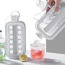 1pc ABS Ice Ball Mold, Simple Clear Easy To Use Ice Ball Bottle For Kitchen - White - View 2