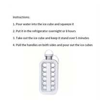 1pc ABS Ice Ball Mold, Simple Clear Easy To Use Ice Ball Bottle For Kitchen - White - View 3