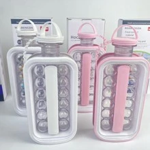 1pc ABS Ice Ball Mold, Simple Clear Easy To Use Ice Ball Bottle For Kitchen - White - View 6