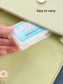 50Pcs Portable Bow-Shaped Ultra-Fine Dental Floss Between Teeth Cleaning Care Dental Floss Dental Tape Floss Picks Floss Threader Gum Floss Interdental Floss, Living Room Home Bedroom Bathroom House Decor, Travel Stuff, Wedding, Party, Birthday, Gifts For Men Mom Dad Friends, New Years, Accessories, Funny Gift - White - View 5