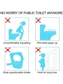 10pcs Disposable Toilet Seat Cover Bathroom Decor Summer - White - View 7