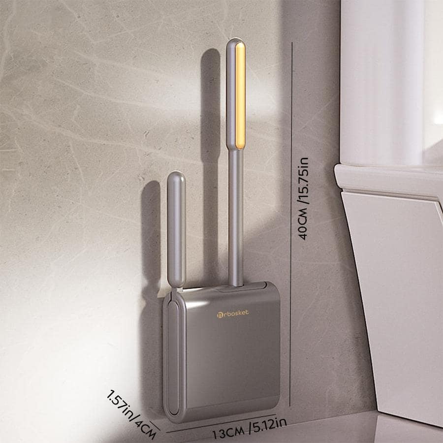 1片,浴室清潔工具,家庭清潔刷,壁掛式馬桶刷支架,馬桶刷和清潔刷,浴室清潔刷矽膠馬桶刷套裝