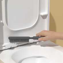 1片,浴室清潔工具,家庭清潔刷,壁掛式馬桶刷支架,馬桶刷和清潔刷,浴室清潔刷矽膠馬桶刷套裝 - 灰色 - 查看 11