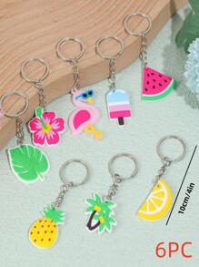 6pcs Fruit & Flamingo Design Party Whistle - Multicolor - View 3