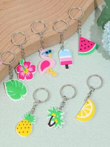 6pcs Fruit & Flamingo Design Party Whistle - Multicolor - View 2