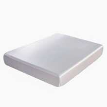 1pc Solid Color Fitted Sheet - White - View 1