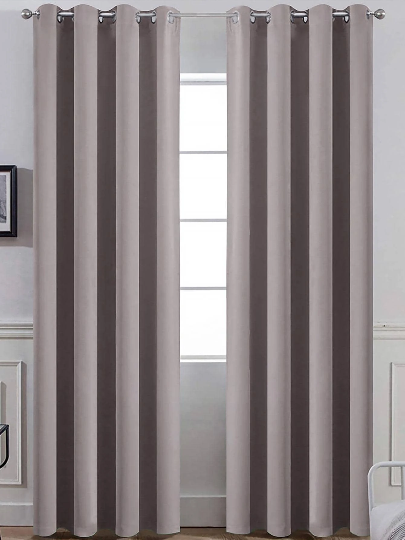 素色1片遮光窗簾 - 銅色 - 查看 1