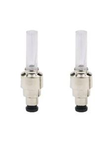 2 Piezas de Luces Led Para Válvula de Bicicleta Llanta de Moto Auto Scooter Patin Electrico Bici Electrica - Multicolor - Ver 2