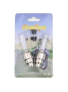2 Piezas de Luces Led Para Válvula de Bicicleta Llanta de Moto Auto Scooter Patin Electrico Bici Electrica - Multicolor - Ver 5