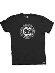 PLAYERA C DE SANTA, RAP, MUSICA, MODA URBANA - Negro - Ver 2