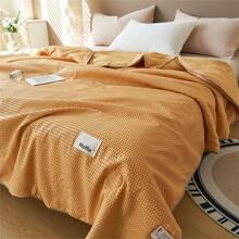 1pc Solid Quilted Bedspread - Mustard Yellow - View 5