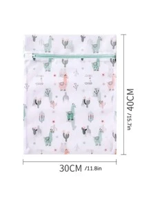 1pc Cartoon Graphic Laundry Bag - Multicolor - View 4