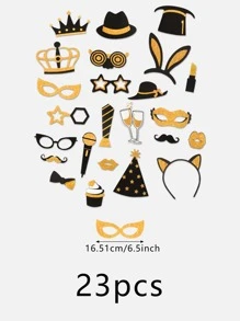 23入組圖案裝飾照相道具 - 彩色 - 查看 2