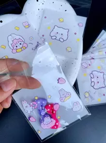 100个卡通图案情人节礼品袋 - 彩色 - 查看 2