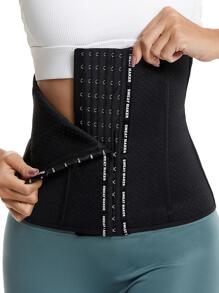 Sports Outdoor 1pc Letter Graphic Synthetic Rubber Breathable Fitness Waist Belt Shapewear Waist Trainer Corset Gym Accessories