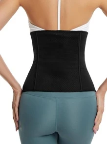 Sports Outdoor 1pc Letter Graphic Synthetic Rubber Breathable Fitness Waist Belt Shapewear Waist Trainer Corset Gym Accessories