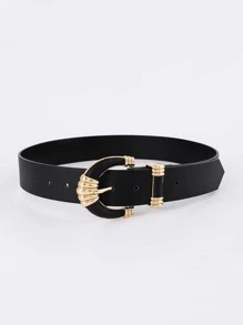 Thắt lưng khóa kim loại nam - màu đen - Xem 1