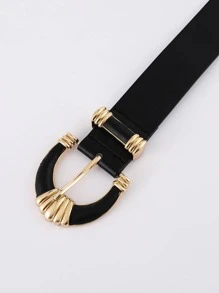 Thắt lưng khóa kim loại nam - màu đen - Xem 2