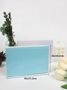 Index Cards,4 X 6Inch Ruled Lined White Index Note Cards, Assorted Color Ruled,100-Count - White - View 2