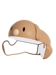 1pc Silicone Angle Cover, Cute Cartoon Bear Shaped Anti-Collision Table Corner Protector For Home - Coffee Brown - View 2