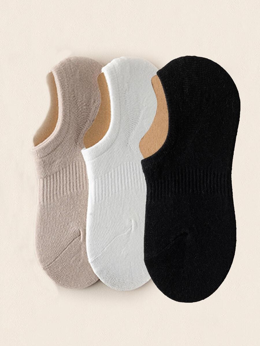 3 paia Calzini invisibili monocolore - Multicolore - Visualizzare 1