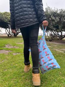 BABYBAMBOO Wetbag Large Waterproof Bag For Reusable Diaper With Double Bag Isolates Odors - 粉色 - 查看 2