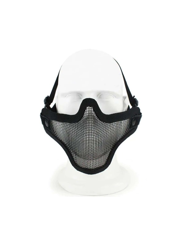 1pc Carbon Steel Paintball Face Shield, Simple Black Stalker Face Wire