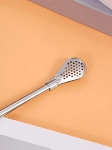 2pcs Stainless Steel Straw & 1pc Cleaning Brush Set - Silver - View 5