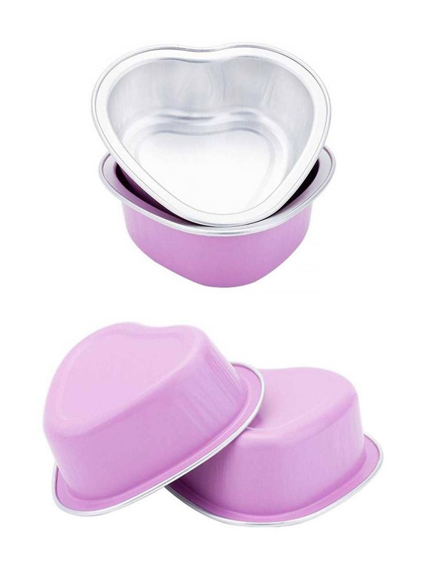10pcs Heartshaped Cake Pan With Lid For Baking Cake Cup Disposable
